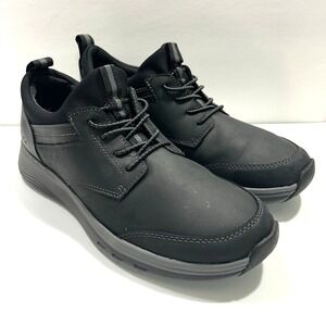 Clarks Men's Motion Trek EZ Black Leather Men's Sneakers US 9M